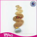 Wholesale 100% human hair body wave ombre remy tape hair extension